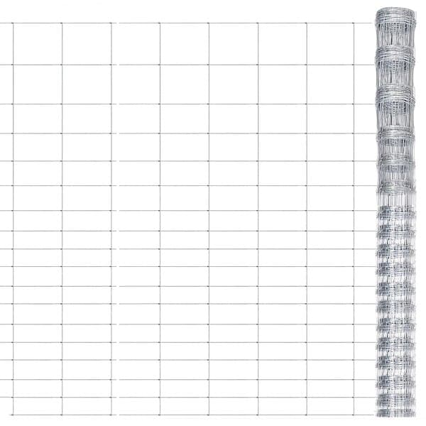vidaXL Fårstängsel galvaniserat stål 50x1,25 m silver 149503