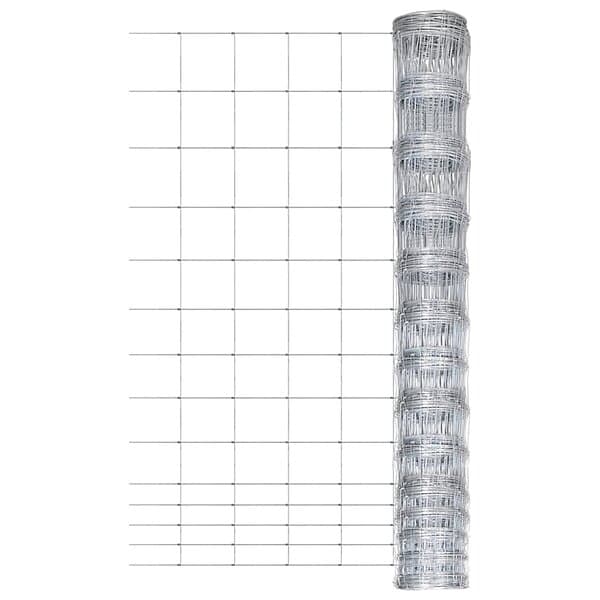 vidaXL Fårstängsel galvaniserat stål 50 m 150 cm silver 149507