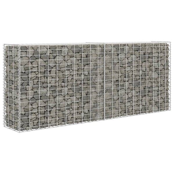 vidaXL Gabion galvaniserat stål 85x30x200 cm 142359