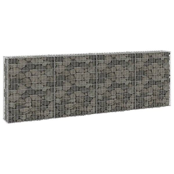 vidaXL Gabionmur galvaniserat stål 300x30x100 cm 147821