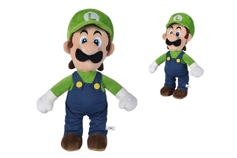 Jumbo Super Mario Bros Luigi Plush Figur 50cm