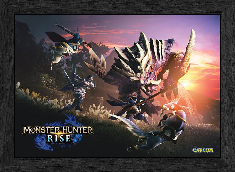 Pixel Frames Plax Monster Hunter Rise Magnamalo Hunt 30x23cm