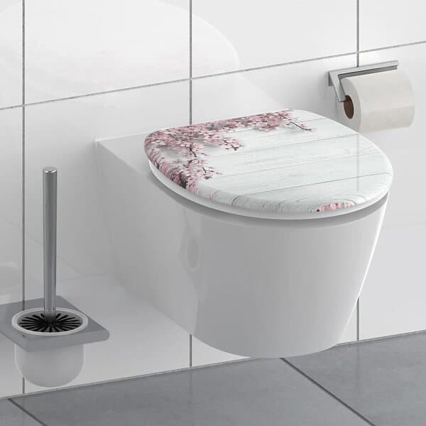 vidaXL SCHÜTTE Toalettsits med mjuk stängning FLOWERS & WOOD 438772