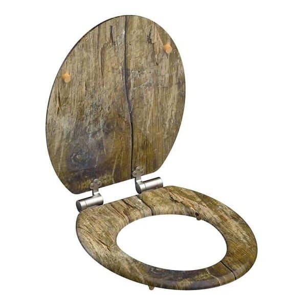 vidaXL SCHÜTTE Toalettsits Solid Wood MDF brun 429413