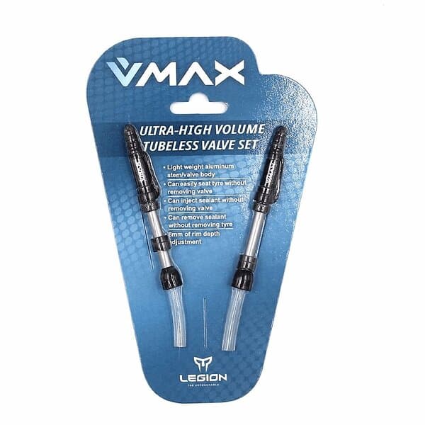 Silver Legion V-max Tubeless Presta 21-29 Mm Valves 2 Units
