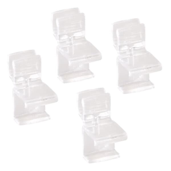 Elfa Clips Till Hylla Transparent 4-Pack
