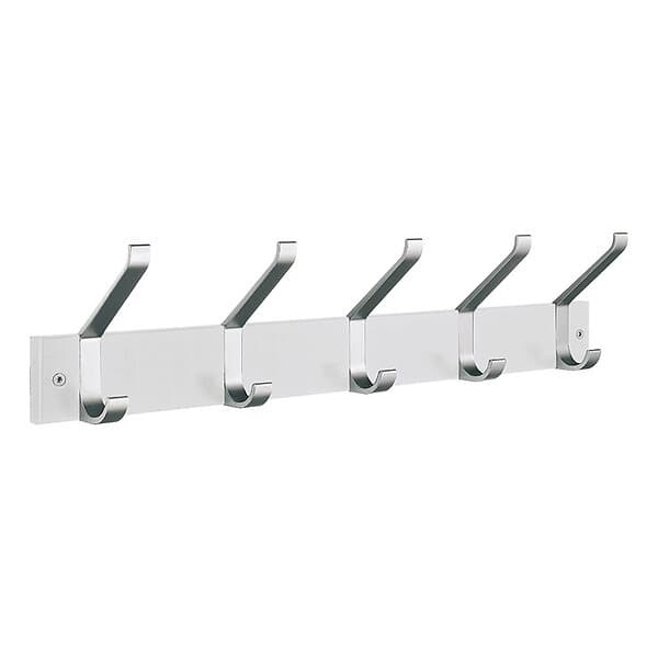 Beslagsboden Kroklist 5 Hattkrokar 60Cm Vit