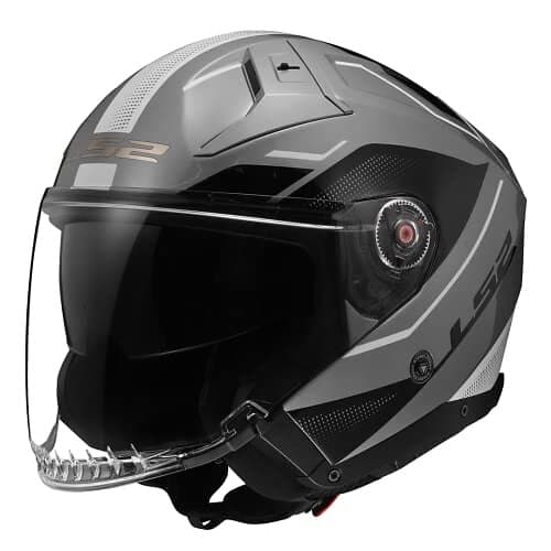 LS2 Of603 Infinity Ii Veyron Open Face Helmet Grå XL