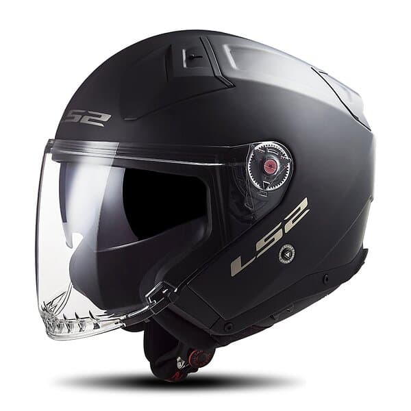 LS2 Of603 Infinity Ii Solid Open Face Helmet Svart M