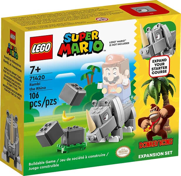 LEGO Super Mario 71420 Noshörningen Rambi Expansionsset