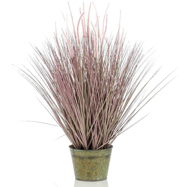 Emerald Konstväxt Gräs Pennisetum I Zinkkruka 99Cm