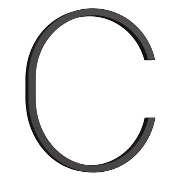 Habo Husbokstav Contemporary C Svart 120Mm