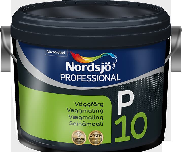 Nordsjö VÄGGFÄRG PROFESSIONAL P10 BW INOMHUS 10L