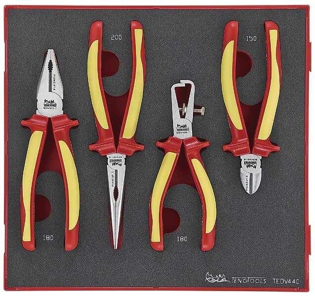 Teng Tools Tångsats 1000V 4 Delar Tedv440