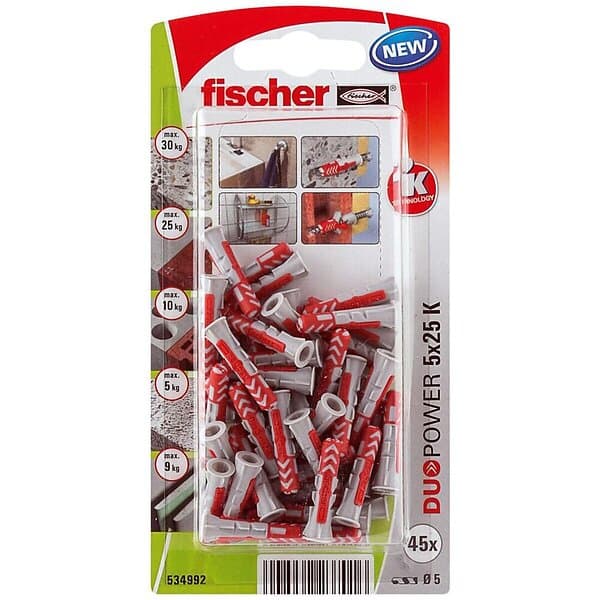 Fischer Universalplugg Duopower 5X25
