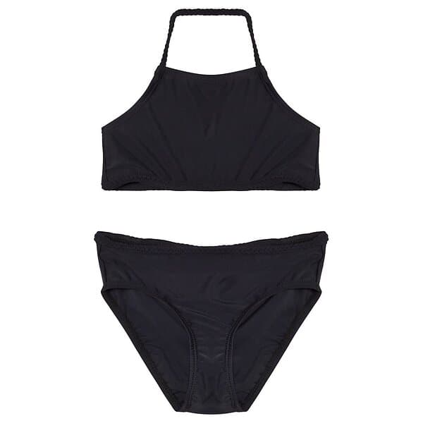 The BRAND Plait Bikini Svart 92/98 cm Svart