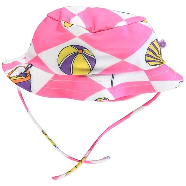Småfolk Mönstrad Solhatt Rosa 52/54 cm Rosa