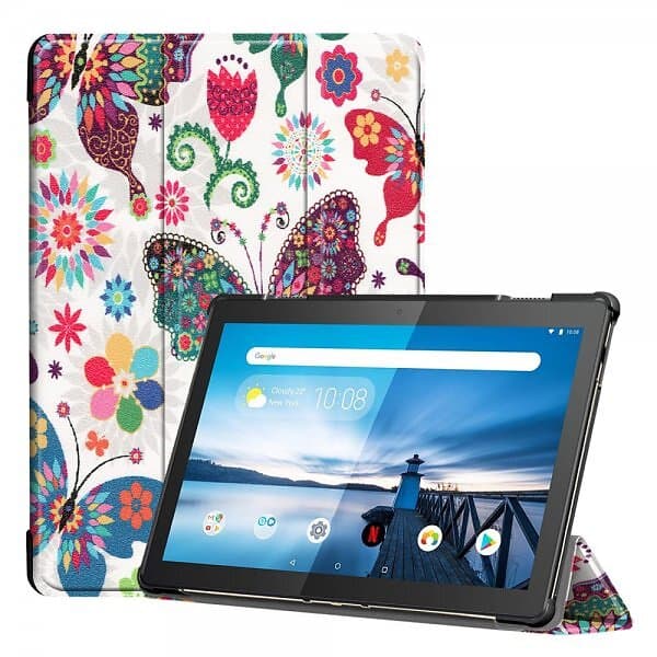 Lenovo Tab M10 TB-X605F TB-X505F Fodral Motiv Färgglada Fjärilar