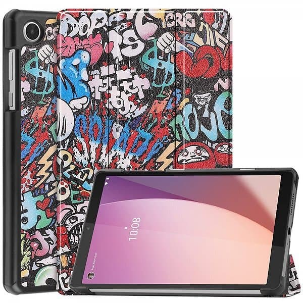 Lenovo Tab M8 (4th gen) TB300 Fodral Motiv Graffiti