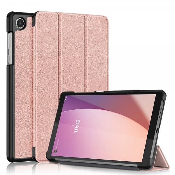 Lenovo Tab M8 (4th gen) TB300 Fodral Trifold Roseguld