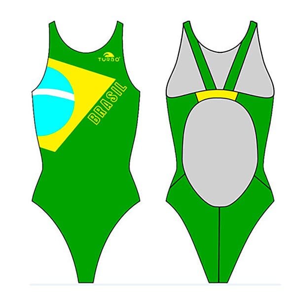 Turbo Brazilian Flag Pro Resist Swimsuit (Dam)