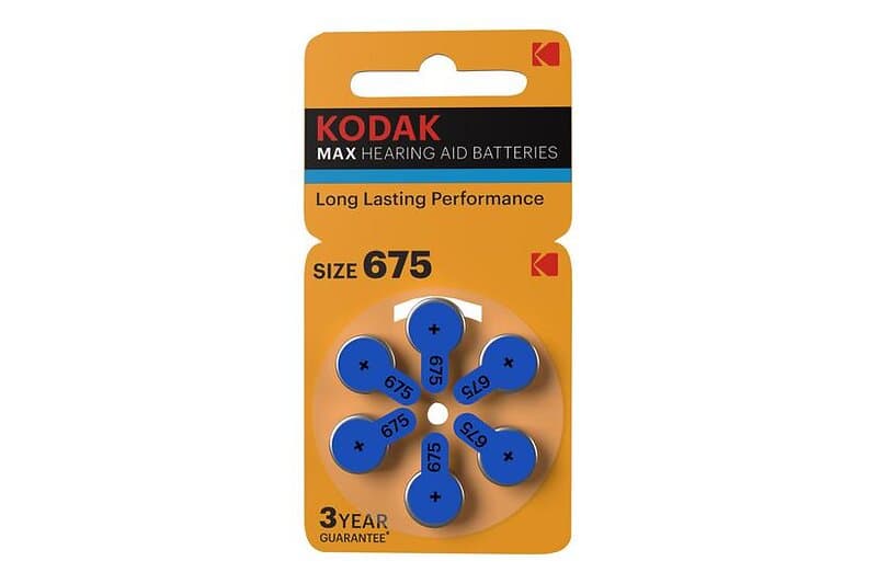 Kodak MAX batteri 6 x 675 Zink-luft