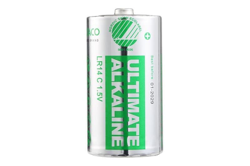 Deltaco Ultimate batteri Svanen miljömärkning 10 x LR14-/C-typ alkaliskt