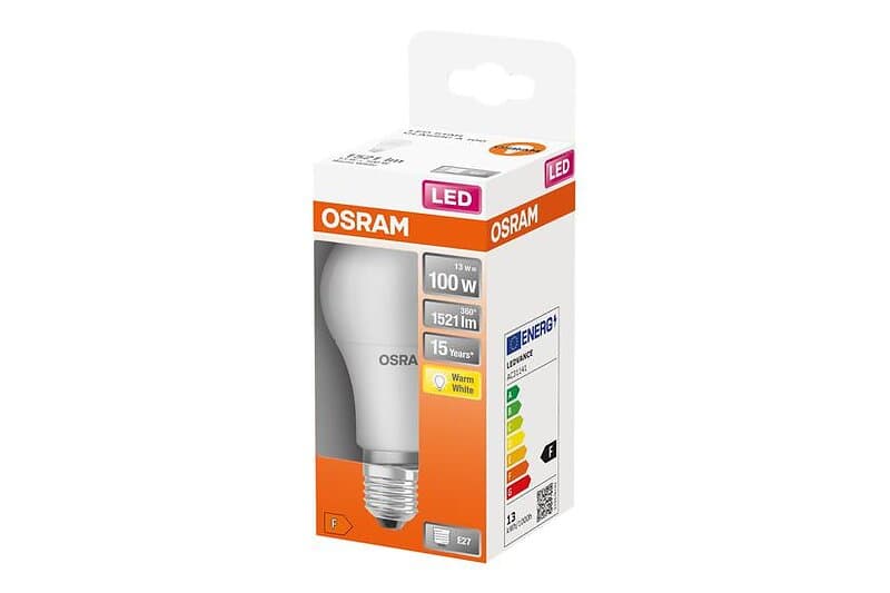 Osram LED STAR LED-glödlampa form: A60 glaserad finish E27 13W varmt vitt ljus 2700 K