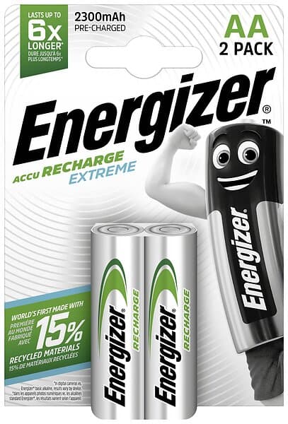 Energizer Accu Recharge Extreme batteri 2 x AA typ NiMH