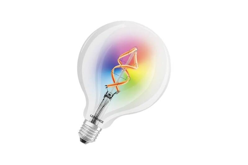 Ledvance SMART+ LED-filament-lyspär form: kugle E27 4,5 W varmt vitt ljus 2700 K genomskinlig