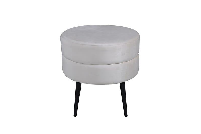 Venture Design Pot sittpuff Beige/svart 40 cm