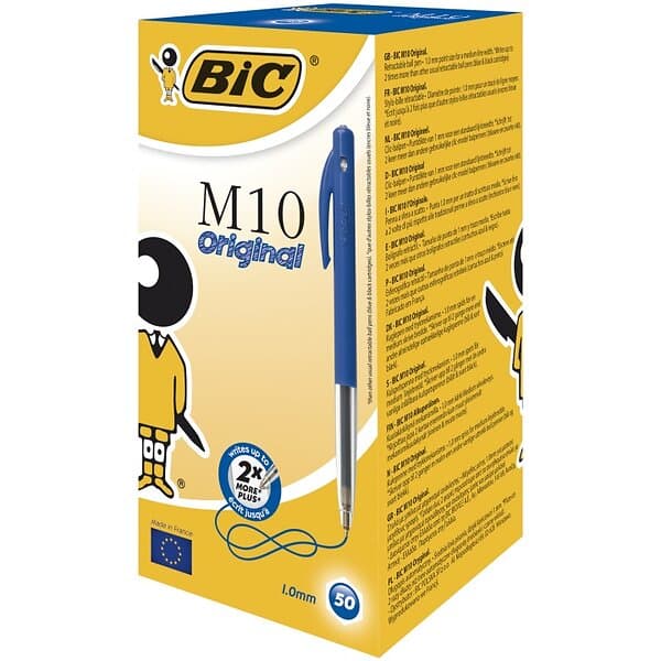 BIC M10 Original Kulspetspenna 50-pack Black