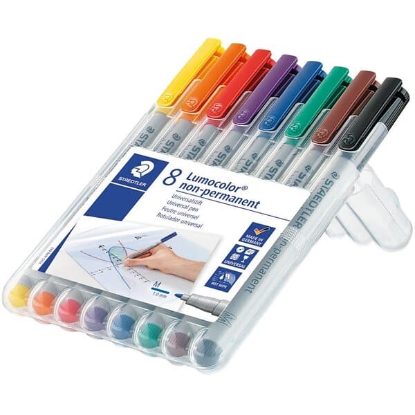 Staedtler 8-pack Lumocolor Non-permanent Medium