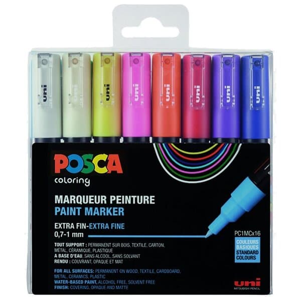 Posca PC-1M 16-set