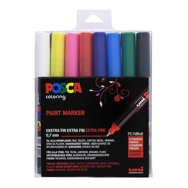 Posca PC-1MR 8-set