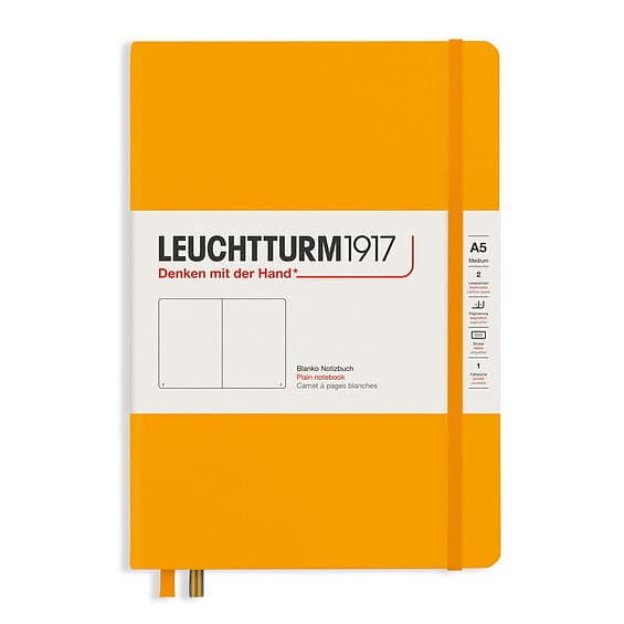 Leuchtturm1917 Notebook A5 Medium Olinjerad Rising Sun