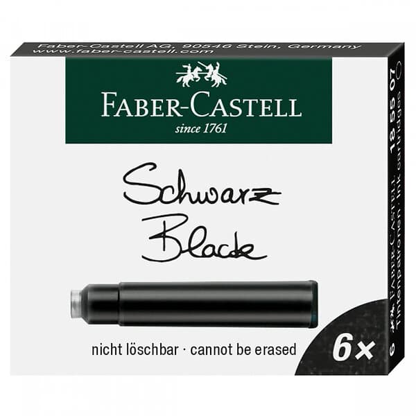 Faber-Castell Patron/Refill 6-pack Svart