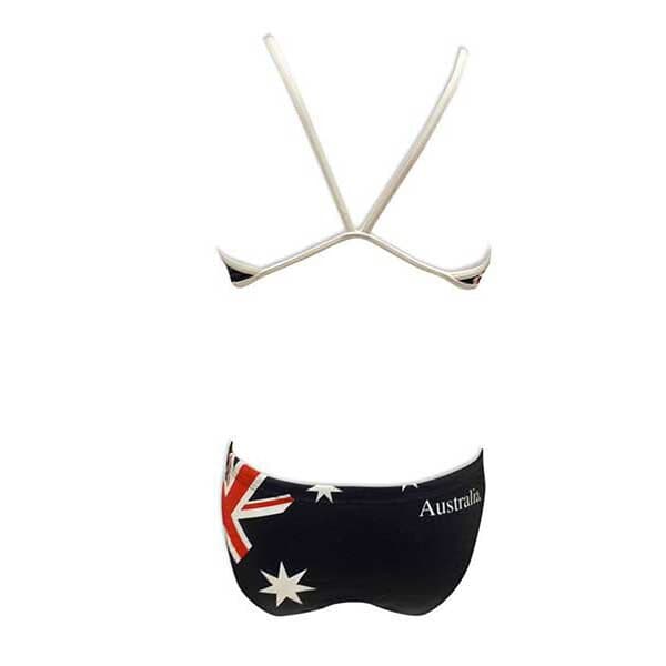 Turbo Australia Flag Thin Strap Bikini (Flicka)