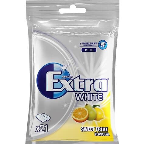 Extra Wrigleys White Sweet Fruit 29g