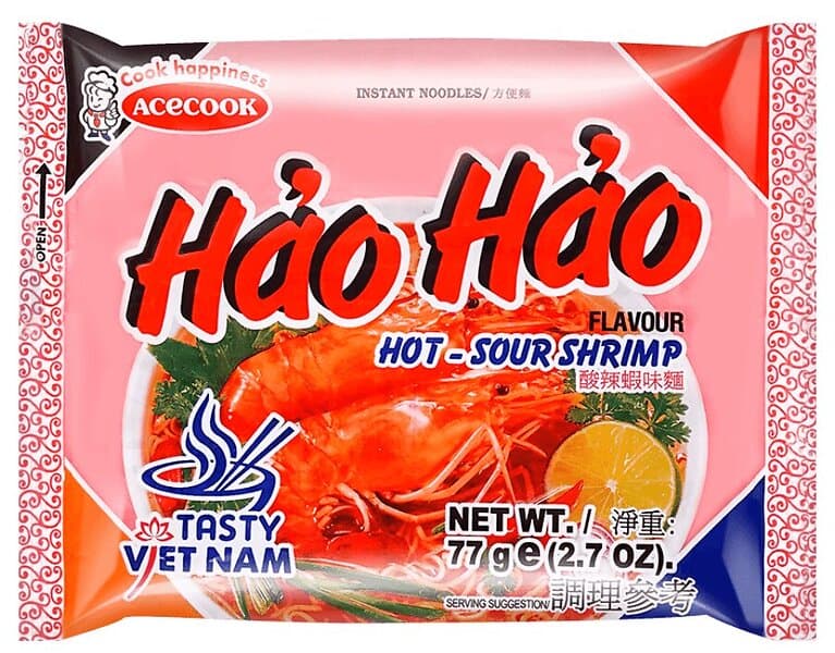 Instant Hao Hao Noodles Shrimp Hot & Sour 75g