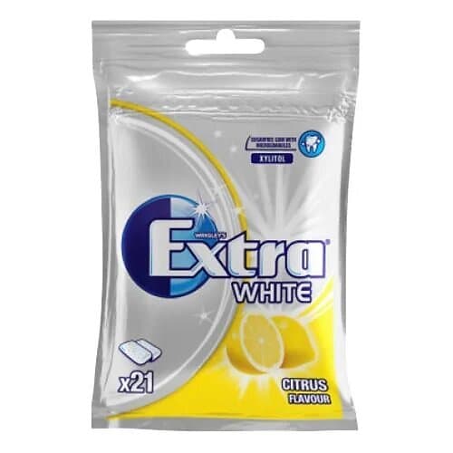 Extra Wrigleys Tuggummi White Citrus 29g