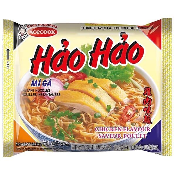 Instant Hao Hao Noodles Chicken Flavour 74g