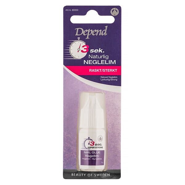 Depend Nail Glue 3 Sec. Super Strong 3g