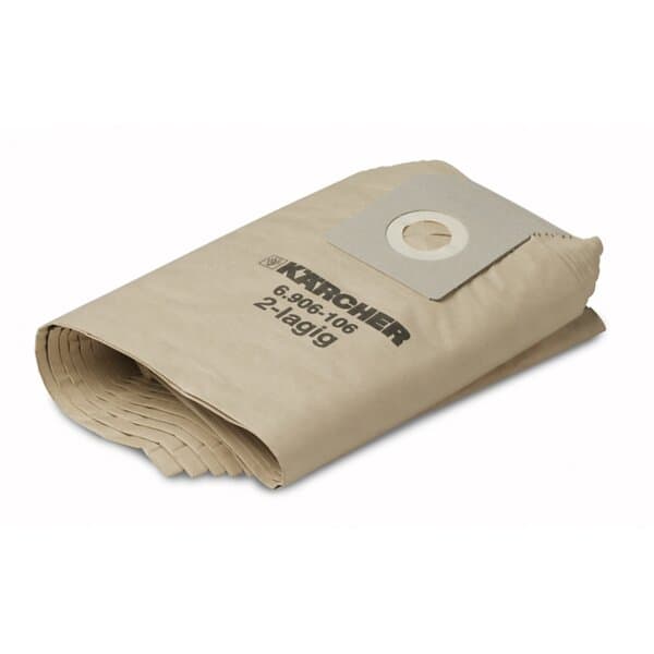Kärcher 6-906-106 Dammsugarpåsar, papper, 10st.