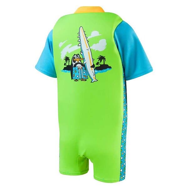 Speedo Learn To Swim Character Printed Floatsuit Grönt 4-5 Years