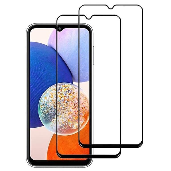 CaseOnline 2-pack 5D glas skärmskydd Samsung Galaxy A14 5G