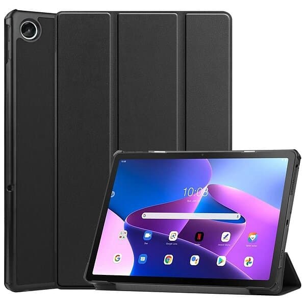 MTK Tri-fold Fodral till Lenovo Tab M10 Plus Gen 3 Svart