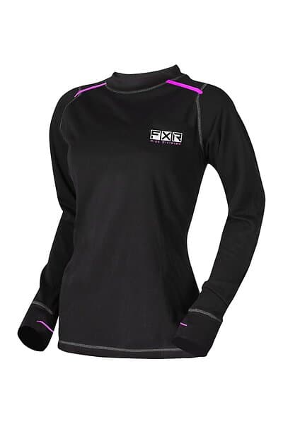 FXR Vapour Baslager Tröja Kvinna Svart-Rosa 211460-1094-10