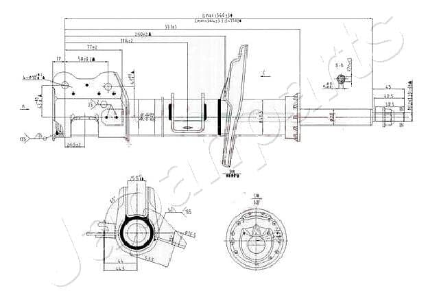 Japanparts Stötdämpare MM-00158