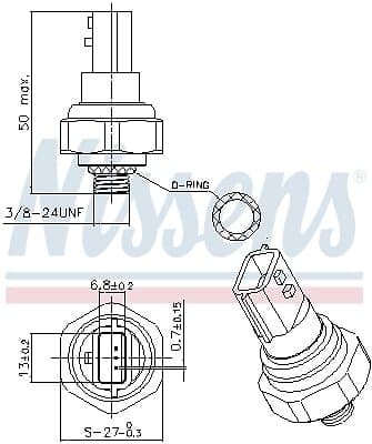 Nissens Tryckkontakt, klimatanläggning 301038